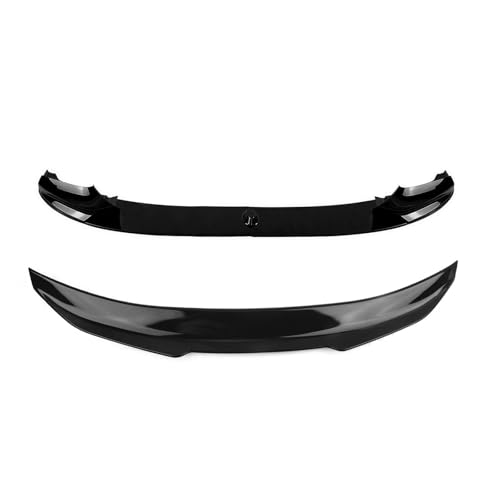 Becquet arrière et spoiler pour BMW F10 Série 5 de 2011 à 2016 en finition noir brillant