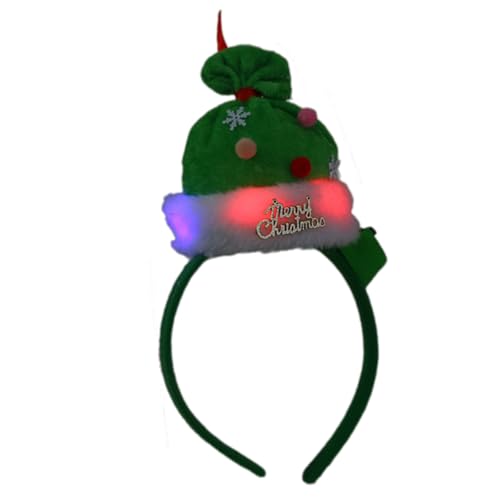 MALSSE Diadema LED de Navidad para todas las edades, accesorios para fiestas, festivales, diademas, accesorios para disfraz de temporada