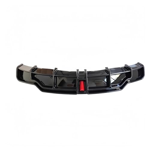 Difusor parachoques trasero divisor alerón labio con protección negro brillante