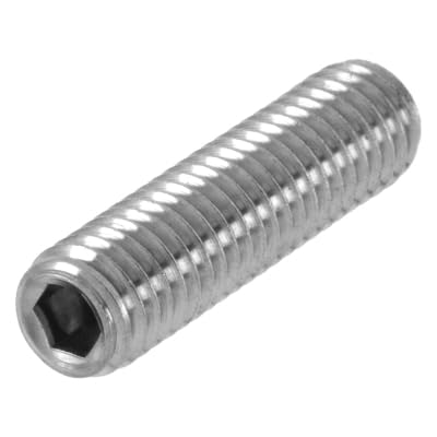 Tornillos prisioneros M10 x 40 con hexágono interior de acero inoxidable A2, DIN 913, cabeza cónica, 10 unidades