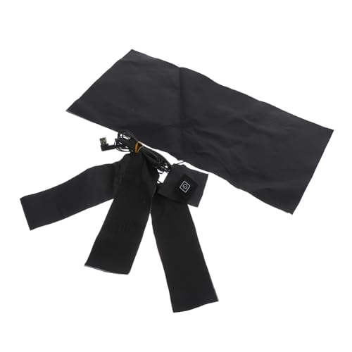 WOFASHPURET Electric Heated Mat for Clothing 3 Temperature Levels Carbon Fiber Material Comfortable for Use Black