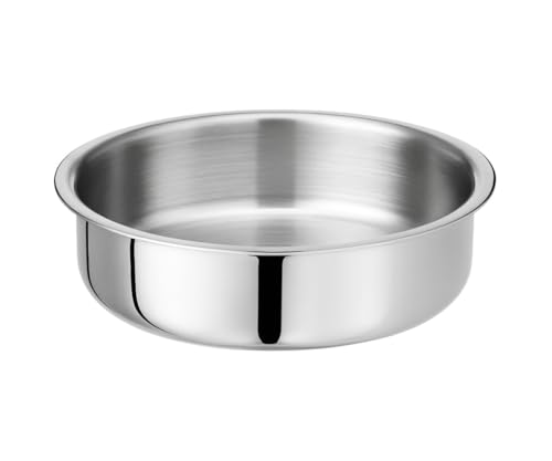 Image of Triply Stainless Steel Langdi Tope - 26 cm / 3.5 litres | Multipurpose Stainless Steel Extra Shallow Tope | Induction Friendly for Every Day Use