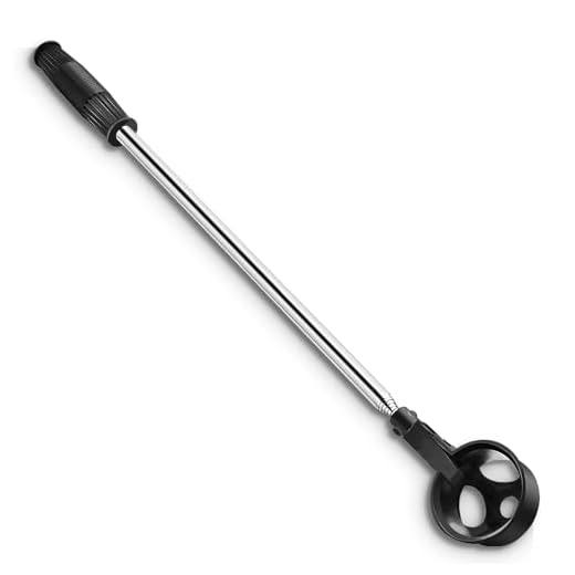 Huakaile Stainless Steel Golf Ball Retriever Telescopic for Water, 78.7" Extendable Golf Ball Grabber with Locking Scoop, Golf Ball Picker Upper Tool Accessories for Golfer Women Men Black (1 Pack)