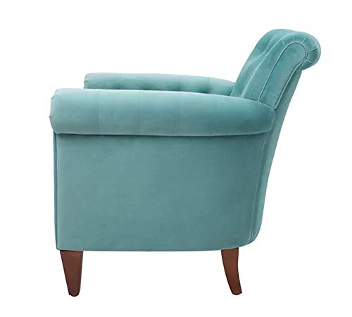 Image of Lakdi The Furniture Co.| Living Room | Lounge Chair | Back Button | Rolled Arms | Internal Structure | Solid Wood | Accent Chair | for Home & Furniture | Outdoor & Indoor | Durable | Modern Design