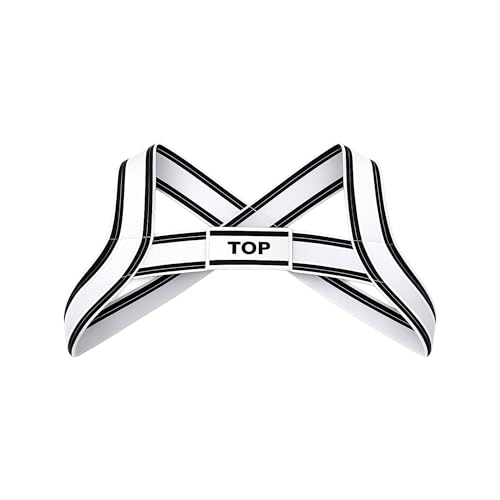 Harness Top White-Black pour valoriser le torse masculin