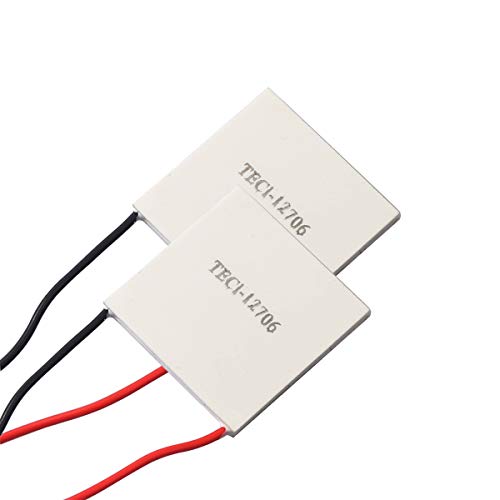 (2pcs) TEC1-12706 Heatsink Semiconductor Refrigeration Tablets 6A 12 Volt 60 Watt Thermoelectric Cooler Cooling Peltier Plate Module