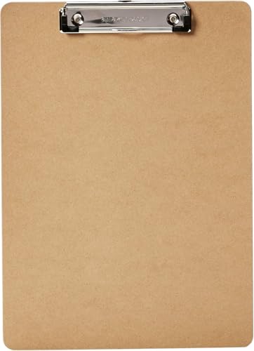 Amazon Basics Hardboard Office Clipboard,Letter Size, 9" x 12.5", 12-Pack, Brown - Image 3