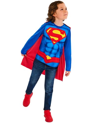 RUBIE'S DC Comics officiel - Haut de déguisement avec cape Superman pour enfant - Taille unique...