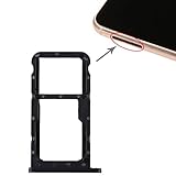 Cell Phone Parts SIM Card Tray + SIM Card Tray/Micro SD Card Compatible with Huawei P20 Lite/Nova 3e (Color : Black)