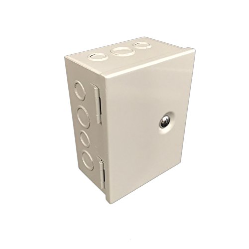 Bud JBH-4956-KO Steel Nema 1 Sheet Metal Box 8 Inch L X 6 Inch W X 4 Inch D cover
