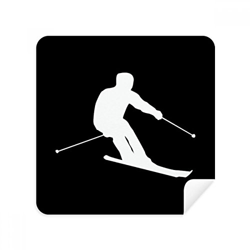 Chiffon de nettoyage écran téléphone et lunettes de ski sport d'hiver en tissu suède