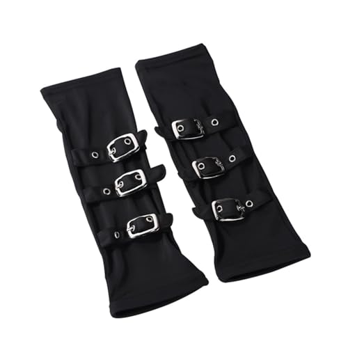 Manoplas punk con remaches de alta flexibilidad para baile urbano y disfraces góticos