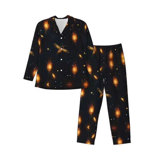 Ensemble pyjama noir Firefly 2 pièces en polyester pour remplacer vos vêtements de nuit usés
