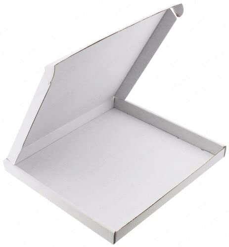 WHITE OR BROWN C4 C5 C6 DVD DL MINI BOXES LARGE LETTER CARDBOARD SHIPPING PIP (23/21 (23cm x 21cm x 2cm), WHITE, 25)