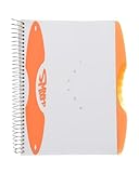 Mintra University Notebook Smooth Cias Ruled Single Spiral 192 Sheets with Six Dividers Plastic Cover A4 Size Ideal for Students and Office Use