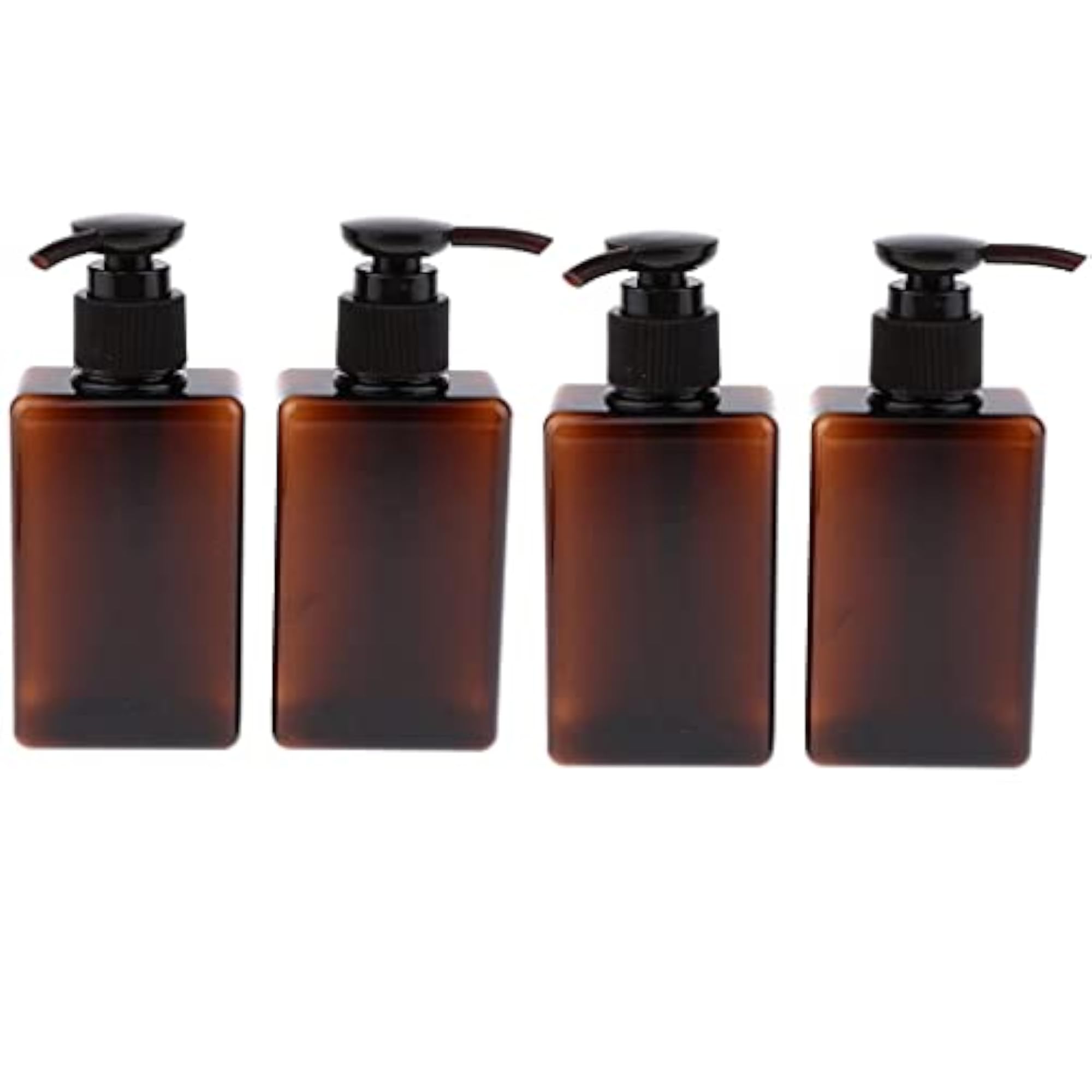 4Pcs Empty PET Shampoo Soap Conditioner Pump Bottles 150mL Containers