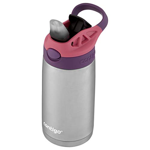 Image of Contigo AUTOSPOUT Camping Hydration Thermal Bottle 1 Count Eggplant & Punch (Pack of 4)