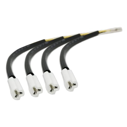 Image of 4Pcs 22.5cm /8.86in Motorcycle Light Line Compatible With YAMAHA YZF 600 XP500 R1 R6 Turn Signals Connector Semaphore Adapter Blinker Indicators Wire Plug (4Pcs)
