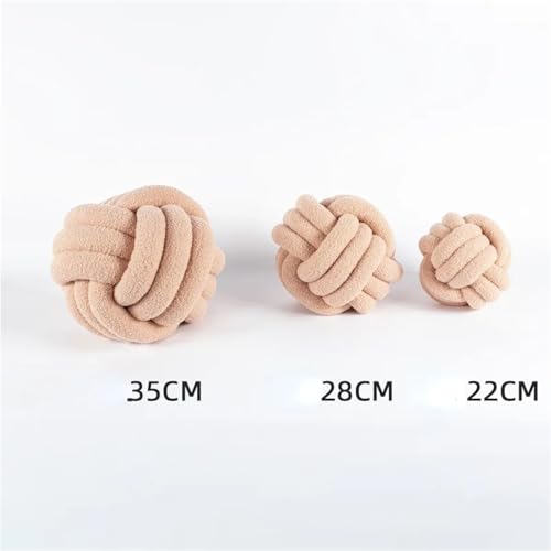 Boule d'oreiller décorative à nœud en velours pour canapé