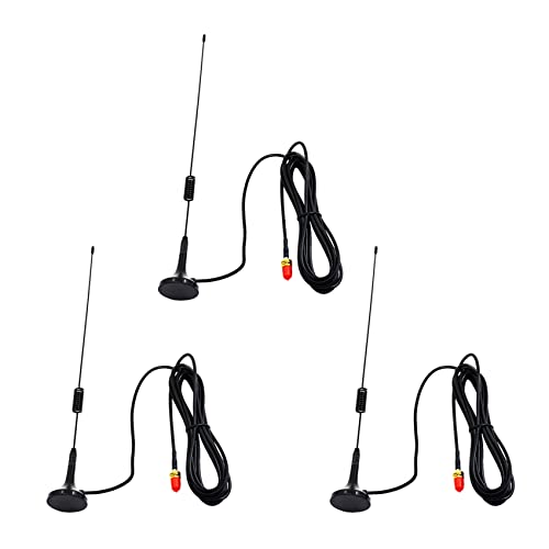 Hklshyd 3X UT-106UV SMA-Hembra Antena Magnética de Doble Banda para Coche para UV-5R UV-82 UV-9R Walkie Talkie