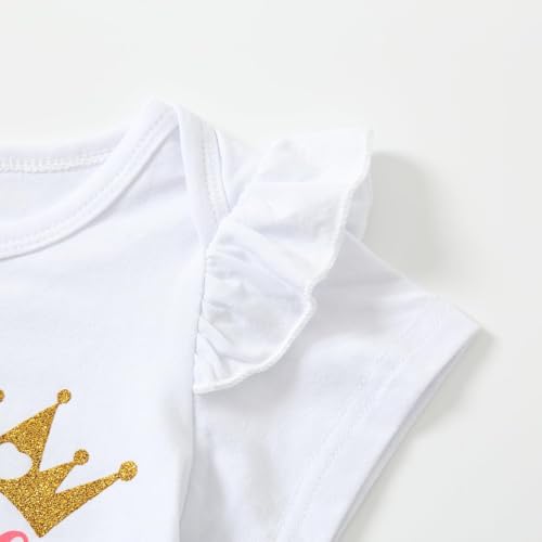 Newborn Baby Girl Outfits Infant Letter Print Romper+Tutu Skirt Coming Home Clothes Set3