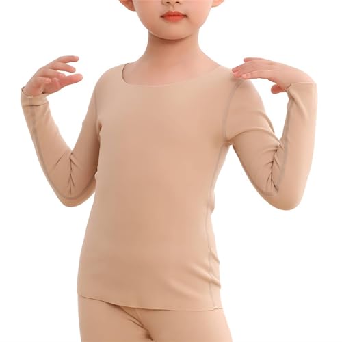 Girls Kids Thermal Underwear Soft Long John Set Fleece Lined Undershirt Leggings Warm Base Layer4