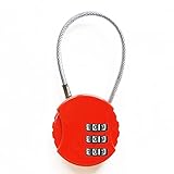 Kombinationsschloss mit 3 Wählscheiben zur Erhöhung der Sicherheit. Jedes Schloss kann auf Ihren eigenen Kombinationscode eingestellt werden