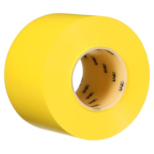 3M Durable Floor Marking Tape 971, Yellow, 4 in x 36 yd, 17 mil, 1 Roll