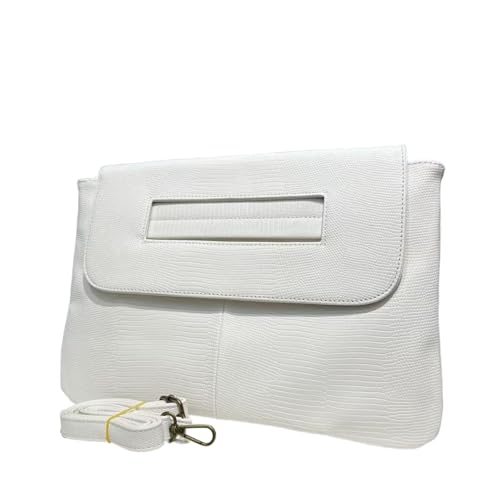 Image of Women Classic Crocodile Pattern Faux Leather Clutch Purse Oversized Female Shoulder Bag Messenger Handbag