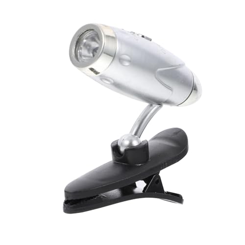 SOIMISS LED Buchlampe mit Clip Silber