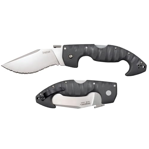 Image of COLD STEEL Spartan 4.5 in Japanese AUS10A Blade Tactical Pocket Folding Knife w /Tri-Ad Lock and Griv-Ex Handle w /Steel Liners