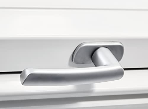Original Roto Fenstergriff | Fenster Griff für Dachfenster der Baureihe R6 und R8 Kunststoff | Farbe Silber
