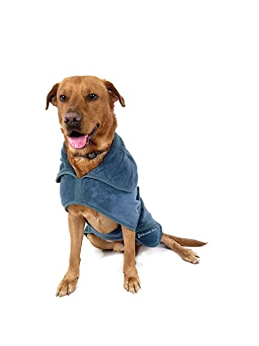 Mountain Paws Dog Drying Robe, Blue, Large