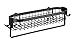 Produktbild WENKO Wandablage mit Haken Classic Plus Black, Stahl, 35 x 10.5 x 12.5 cm, Schwarz