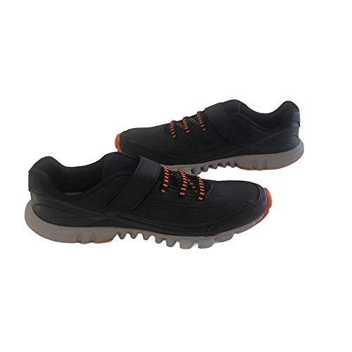 Tênis Klin Menino Jump Fecha Fácil Preto Laranja