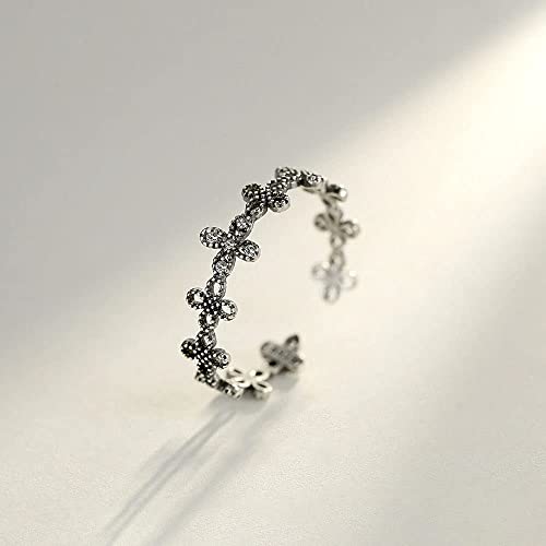 Bague de doigt ouvert diamant ajustable contre les erreurs de taille