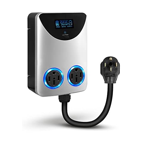 Lectron NEMA Socket Splitter for Level 2 EV Charger Installation - Power Your EV Charger and High-Powered Appliance from The Same Outlet (50 Amp NEMA 14-50 to NEMA 14-50 / NEMA 14-50 Splitter) Cover