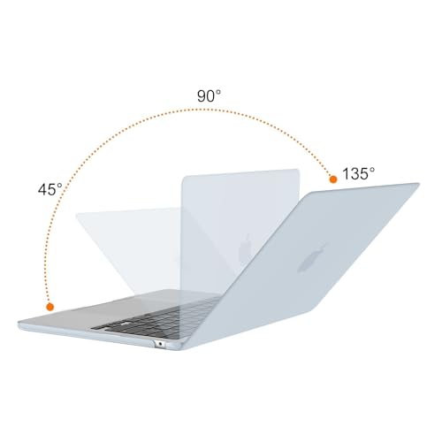 Image of MOSISO Compatible with MacBook Air 13 inch Case M5 2026 M4 2025 M3 M2 2024-2022 A3449 A3240 A3113 A2681, Hard Shell&Keyboard Cover&Screen Film&Type C for MacBook Air 13.6 inch Case, Baby Blue