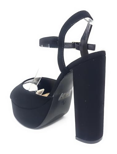 Wild Diva Women's Open Toe Ankle Strap High Heel Sandals4