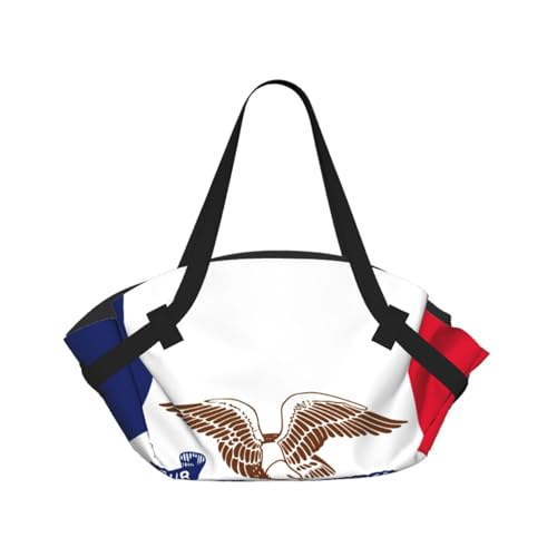 Matelas de camping pour parc extérieur pliable avec sac de voyage imperméable Iowa State Flag