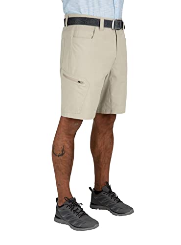 Simms Men's Challenger Shorts, Lightweight Fishing Gear, 9-Inch Inseam, Khaki, Size 32 Waist #TOP1