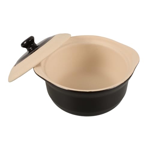 VALICLUD Casseruola Di Terracotta Da Cucina Pentola Per Stufati e Zuppe Superficie Liscia Antiaderente Facile Da Pulire Design Doppi Manici Adatto Per Feste in Giardino Pranzi e Riunioni Di