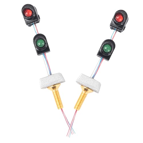 OSALADI 2pcs Miniature Train Accessory Indicator Light Models for DIY Scenery
