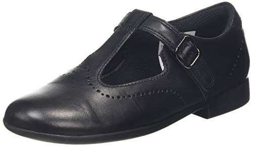  Clarks Scala Seek K, Sandali a Punta Chiusa Bambina, Nero (Black Leather Black Leather), 29 EU