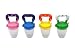 FGen 4pcs Baby Fruit and Vegetable Music Package Rubber Pacifier Medium Baby Fruit Food Supplement