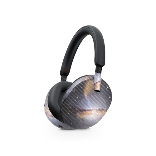 Image of MightySkins Carbon Fiber Skin Compatible with Sony WH-1000XM5 Headphones - Centaurus | Protective, Durable Textured Carbon Fiber Finish | Easy to Apply, Remove, and Change Style
