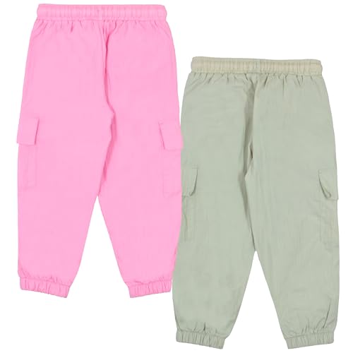 Image of French Connection Girls Casual 2-Piece Set - Soft Activewear Drawstring Jogger Pants with Side Pockets Outfit Bundle for Kids