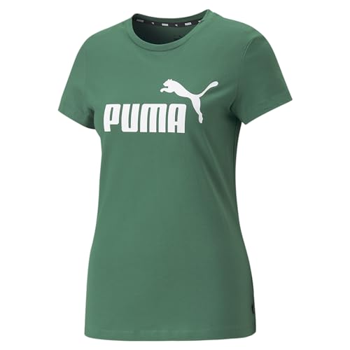 Camiseta Puma ESS Logo S Feminina Verde e Branca