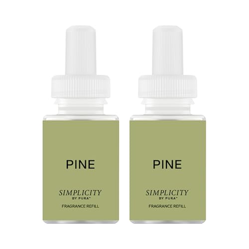 Pura & Simplicity Home Scent Refill - Smart Air Diffuser - Long-Lasting Luxury Fragrance per Refill - Home Essential - Clean & Safe Diffuser Fragrance - Single Refill Pine