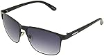 Dockers Men's Carter Sunglasses Square, Black, 54mm, Black, 54mm